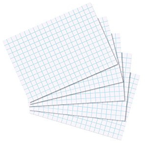 1000 Herlitz Karteikarten DIN A8 / kariert / Farbe: weiß