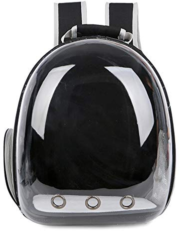 Tragbarer transparenter Transport-Rucksack für Haustiere, Reiserucksack für Katzen, Hunde, Welpen, atmungsaktiv, wasserdicht, Kapsel, Rucksack für Fluggesellschaften zugelassen