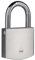 Yale Lucchetto in ottone di alta sicurezza con finitura cromata Y120B/60/135/1 corpo 60mm, arco in acciaio indurito al Boro, 3 chiavi