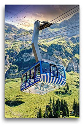 Premium Textil-Leinwand 30 x 45 cm Hoch-Format Säntis, Schweiz | Wandbild, HD-Bild auf Keilrahmen, Fertigbild auf hochwertigem Vlies, Leinwanddruck von Peter Roder
