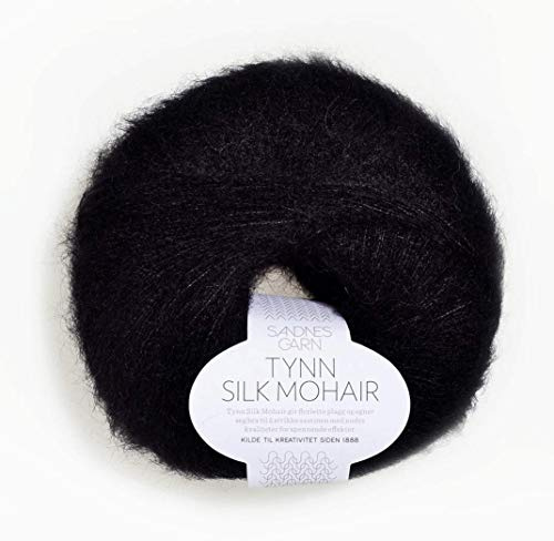 Sandnes Garn Tynn Silk Mohair col.1099 black ca.212 m 25 g