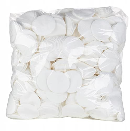 Kosmetik-Wattepads, fusselfrei, rund, 1200 Stück 0,5kg Äußerst zart und seidig weich, Wattepads sind strapazierfähig und fest, stauben nicht und hinterlassen keine Fasern.
