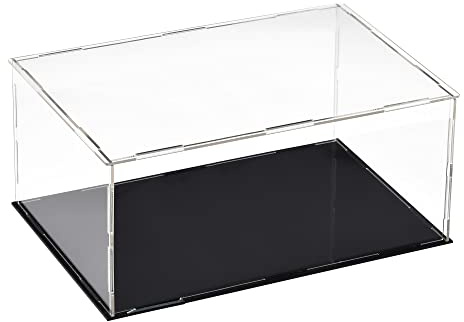 sourcing map Acryl Klar Vitrine Box Staubdichter Schutz 30x20x15cm | Sammlerstück, Acrylkasten Schaukasten Modell Display case Action-Figuren Showcase Ausstellungsbox