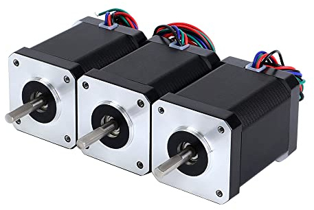 STEPPERONLINE 3 Stück E Serie Nema 17 Schrittmotor 1,8 Grad 60Ncm(84.97oz.in) 2,1A 42x42x60mm 4 Drähte