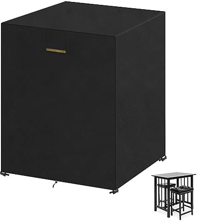 VANSHEIM Funda Sillas Apilables de Jardin Funda Protectora Sillas de Jardín Funda de Silla de Jardín Apilable Cubierta para Sillas Apiladas Cubierta para Silla Exterior Jardín Anti-UV 70x80x110/110cm