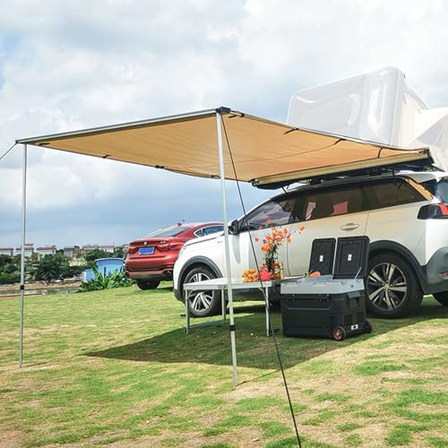 Toldo Furgoneta Camper, Toldo Lateral del Coche, Tienda Techo Coche, Toldo Coche Toldo Camper Toldo Lateral del Coche Toldo Caravana Lateral (Color : Khaki, Size : 250X200cm)