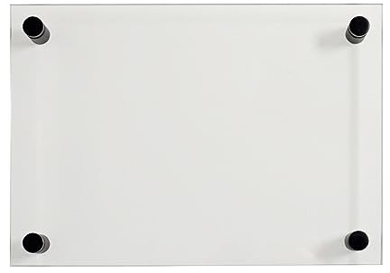 EH Design Türschild/Wandschild aus Acryl I Transparent klare Abdeckung, Büroschild zum selbst beschriften, Infoschild für Wandmontage I inkl. Befestigungsmaterial (Silber, DIN A4)