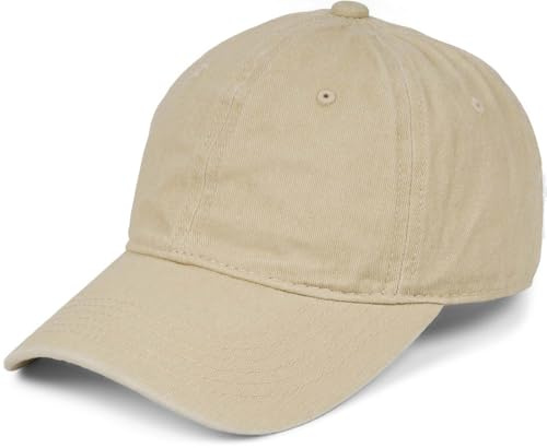 styleBREAKER Cappellino Baseball Unisex in Cotone Vintage,Beige