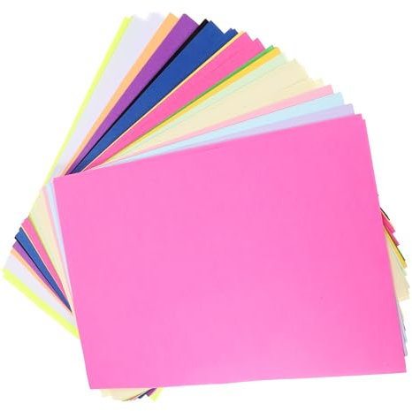 AOKWAWALIY 100 Blatt Farbdruckpapier A4-Druckerpapier Fotopapier kreativpapier Kartonpapier Origami-Papier Kopierpapier A4 Druckerpapier Papier für Drucker leer Bürobedarf Sammelalbum Kind