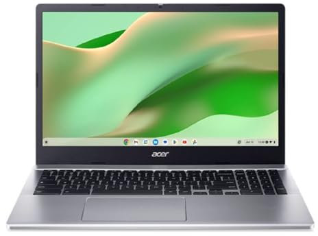 Acer Chromebook CB315-5H-C96V N100 39,6 cm [15.6] Full HD 8 GB LPDDR5-SDRAM 128 GB eMMC Wi-Fi 6 [802.11ax] ChromeOS Argento (CHROMEBOOK 315 15.6IN - N100 8/128GB SILVER) - Versione Tedesca