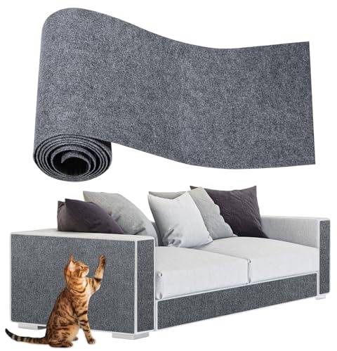 ENONCI Katzen Kratzmatte, Kratzmatte Selbstklebend, Katzenkratzschutz für Sofa Teppich, Anti-Kratz-Möbelschutz, Wiederverwendbarer Couch-Schutz für Haustiere