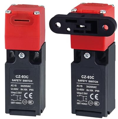 Interrupteur de voyage Vertical, Type de porte électrique, interrupteur de voyage de sécurité CZ-93C, interrupteur d'alimentation, verrouillage supplémentaire, 1 pièce(CZ-93C with Key 3)