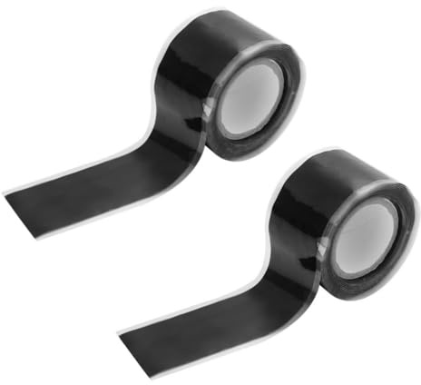 Lxing 2pcs Cinta Silicona Autosoldable, Impermeable Autoadhesiva Cinta para Aislante Sellador, Reparar Tuberías de Emergencia Fugas de Manguera de Agua Cables Eléctrico