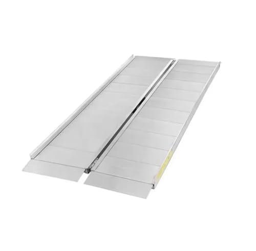 YXINAER Rollstuhlrampe Klappbar Aluminium-Klapp-Rollstuhlrampe, tragbare Schwellenrampe 6', for Scooter-Stufen, Haustreppen, 72 L x 28-5/8B, 600lbs Kapazität