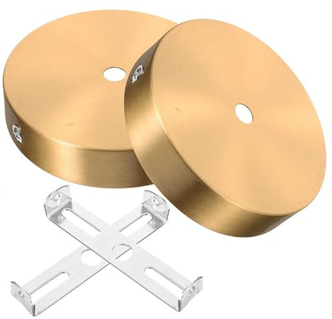 Tofficu Lot De 2 Auvents De Plafond Plaque De Montage Pour Lustre Support De Lampe Suspendue Support De Lampe Murale Pour Salon Et Chambre Installation Flexible