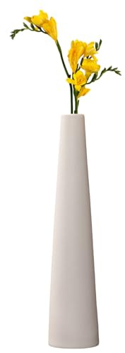 Vaso alto conico in ceramica piccolo singolo stelo vaso di fiori per tavolo da matrimonio scrivania scrivania minimalista decorazione domestica moderna centrotavola floreale