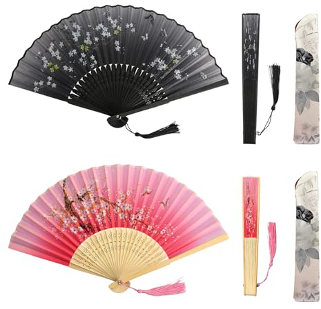 Ventaglio Ventagli Pieghevole Ventaglio da Borsetta per Donna Elegante, Decorazione Parete, Matrimonio e Regali, Estate, Performance