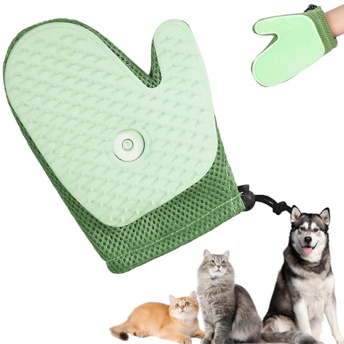 Guanto per la rimozione dei peli di animali domestici, con vapore, guanto magnetico in pelliccia per peli di gatto e cane, ricarica USB, guanto per la rimozione dei peli di animali domestici, con