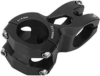 STEM BICYCLE SACKE 31,8 mm 50 mm Mountain Bike Alluminio in lega corta gambo manubrio per il ciclo (Nero)