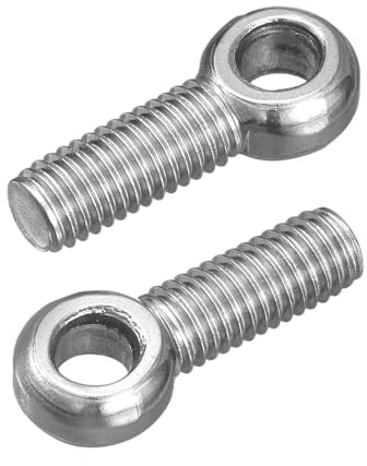 QUARKZMAN 4Pcs Anillos de Elevación M8 x 25mm, Pernos de Ojo Tornillos de Argollas de Acero Inoxidable 304 para Colgar y Fijar Válvulas Compuerta Tuberías