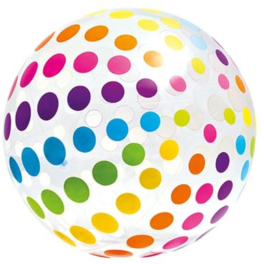 badboll – 1968- PVC färgglad uppblåsbar leksak, lätt och hållbart kul, perfekt för vattenlek utomhus, poolflottor, interaktiva spel | Perfekt för barnfödelsedag Pool Party Beach Day