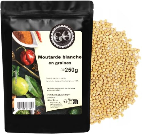 Moutarde blanche en graines 250 g - LA PLANTIGO