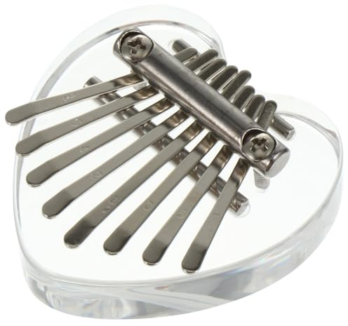 SECFOU Mini Thumb Piano 8 Keys Musical Instrument with Synthetic Material and Engraved Scale, Portable Small Kalimba to Finger Flexibility and Explore Musical Talent