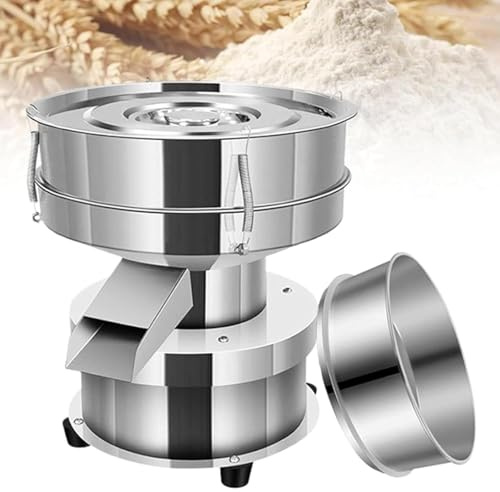 Automatische Sieb Shaker Vibrationsmaschine Elektrischer Mehlsieb 50W 1350N/Min Leistung Geeignet für Mehlpulver, Mungbohne, Reis, 40-200 Mesh Screen