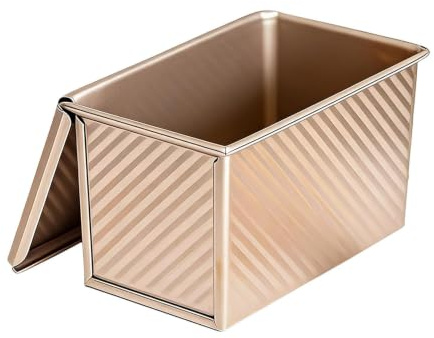 Genérico Bread Baking Pan with Lid - Kitchen Baking Tool,Nonstick Bread Molwwd with Lid - for Oven Microwave Sandwich Cake Dough Toast Kitchen Restaurant Apartmentw