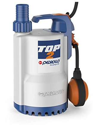 PEDROLLO Pompa Drenaggio TOP2 0,5 HP in Acciaio Inossidabile e Ghisa, Industriale