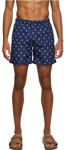 Urban Classics herr badbyxor Pattern Swim Shorts in Hawaii skjorta utseende