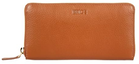 Bric's Marmolada Horizontales Damen-Portemonnaie aus Leder mit RFID-Schutz, Geldscheinfach, 15 Kartenfächer und Münzfach, Größe: 20cm x 10cm x 3cm, Tobacco