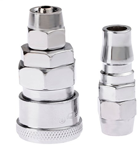 Air Line Hose Fittings Quick Release Coupler Bayonet Connectors for 8 * 5mm Hose-Pack of 2