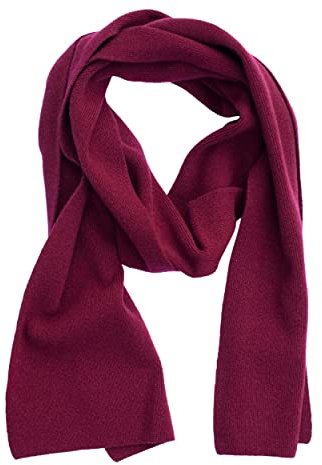 FosterNatur, Damen/Herren Merino Schal glatt, 100% Wolle Merino extrafein