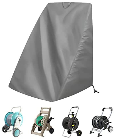 Garden Hose Reel Cover, Outdoor Patio Hose Reel Cover, Waterproof Dustproof Oxford Patio Free Standing Water Hose Reel Protective Cover for Outdoor Extend Hose Service Life, 66cm x 63cm x 88cm
