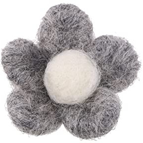 IWOWHERO Bunte Filzblumen Fünf-Petal Wollfilzkugeln Für DIY Haarschmuck Bastelset Geeignet Für Junge Mädchen Kreative Handarbeiten Weihnachten Schmuck Zubehör