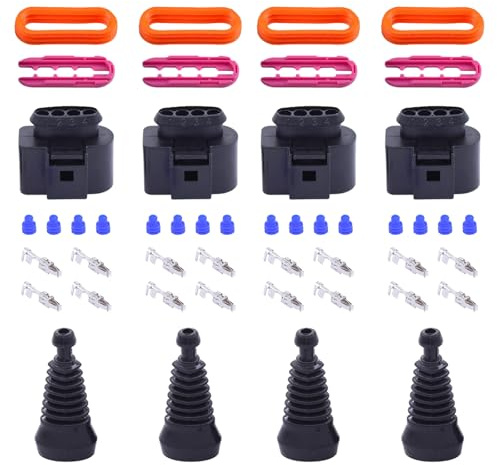 Zündspulenstecker Reparatursatz Zündspule Kabelbaum Stecker Steckverbinder für A1 8X A3 8P 8V A3 8L A4 B8 B6 A4 B7 8E A5 8T A6 4F A6 4G C7 A6 C5 A8 D3 4E D4 4H Q3 8U Q5 8R Q7 4L R8 TT 8J 8N Alhambra