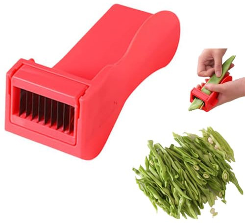 Green Bean Slicer, Bean Slicer Cutter, Multifunction Bean Slicer, Stainless Steel Bean Cutter Green Beans String Bean Slicer, Bean Grater Fruit Cutter Kitchen Supplies Beans Cutting Tool