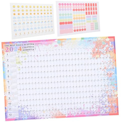 VILLCASE Wandkalender Im Vintage-design Dekorativer Monatskalender Für Zuhause Und Büro Stabiler Wandkalender Mit Klarer Druckdarstellung Für Planung Und Erinnerungen