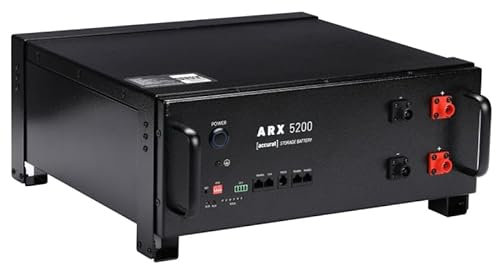 Accurat ARX 5200 LiFePO4 PV Solarspeicher - 100Ah, BMS, 5120Wh, 48V, 5kW, zyklenfest, stapelbar - Lithium Solar Batterie, Solaranlage Batteriespeicher, Solarsystem Akku, PV Speicherbatterien