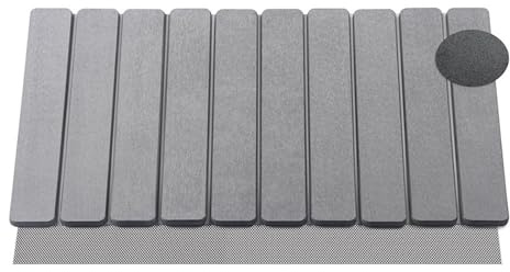 Kieselgur Badematte Stein Diatomite Stone Bath Mat, rutschfeste Badvorleger Duschvorleger Schnelltrocknend Absorbierende Badematte Steinteppich Für Küche, Bad, WC 30x40x2cm
