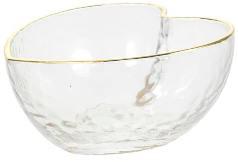 TOPBATHY Ciotola Trasparente Forma di Ciotola da Dessert e Insalatiera per Servire Frutta Snack e Verdure per Feste e Uso Quotidiano