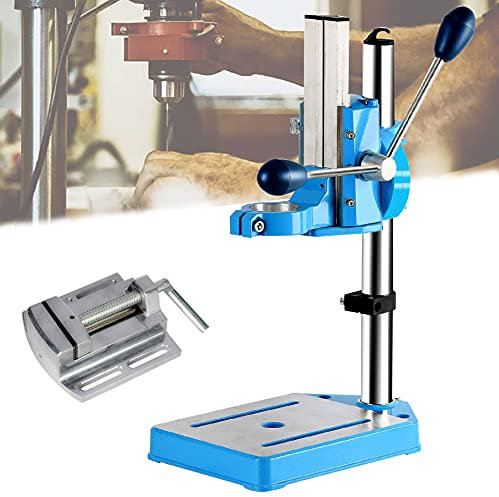 LYFDPN Drill Press Stand for Hand Drill, Bench Drill Press Stand, Benchtop Drill Presses Workbench Wood Drilling Machine (A+VISE)