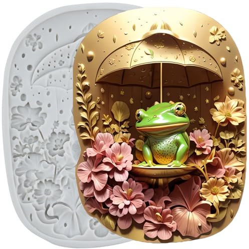 MINFEIDMS Moules en silicone pour fondant grenouille pour décoration de gâteau cupcake décoration chocolat bonbons sucre artisanat pâte en caoutchouc argile polymère