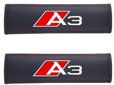 GVFKMNX 2 Stück Auto Gurtpolster, für Audi A3 Sicherheitsgurt Schulterschutz Kinder und Erwachsene Weiches Bequem Interieur Zubehör