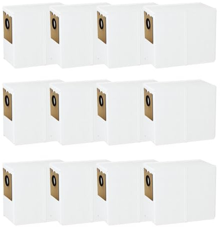 12 sacchetti per la polvere di ricambio M2 Pro compatibili con aspirapolvere robot Lefant M2 Pro/M2 Plus/M2S Pro, grande capacità