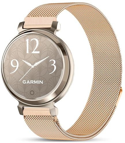 Issinlky metallarmband kompatibelt med Garmin Lily 2, 14mm rostfritt stålarmband för Garmin Lily 2 kvinna