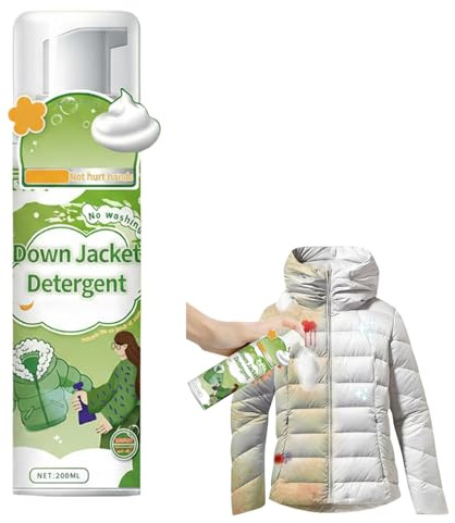 Aerosol de Limpieza en Seco,Spray Quitamanchas Para Tejidos,200ml Agente de Limpieza en Seco,Spray Limpiador de En Seco,Limpiador de Ropa de Espuma Seca,Limpiador en Seco Chaqueta de Plumón