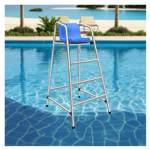 Lifeguard Observation Chair for Water Parks and Swimming Pools, Detachable Referee Ladder Stool, High Load Capacity Safety Equipment