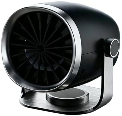 usefulbeauty Dispositivo di riscaldamento per auto, 2 in 1, ventilatore sbrinatore, collegamento rapido per riscaldamento del parabrezza, per veicoli, SUV e finestre in inverno, e